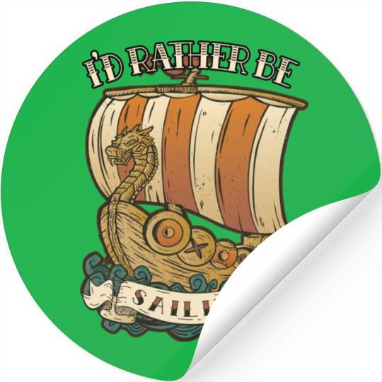 I d Rather Be Sailing Tattoo Inspired Graphic Stickers