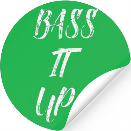 Bass It Up Music Design Stickers