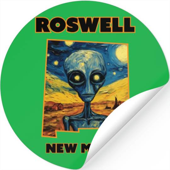 Roswell New Mexico - Alien Stickers