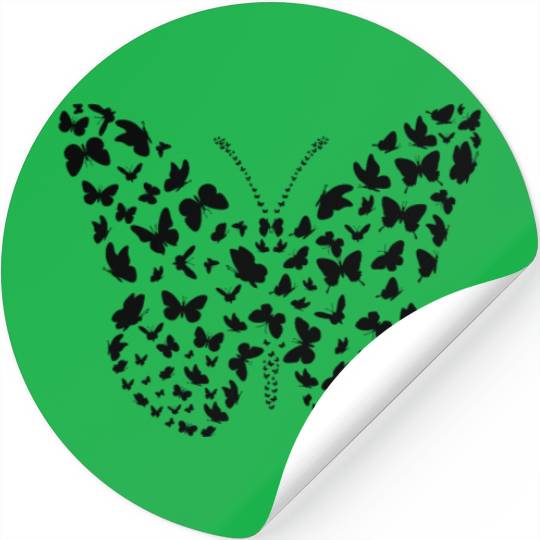 Butterfly Butterflies Insect Silhouette Stickers