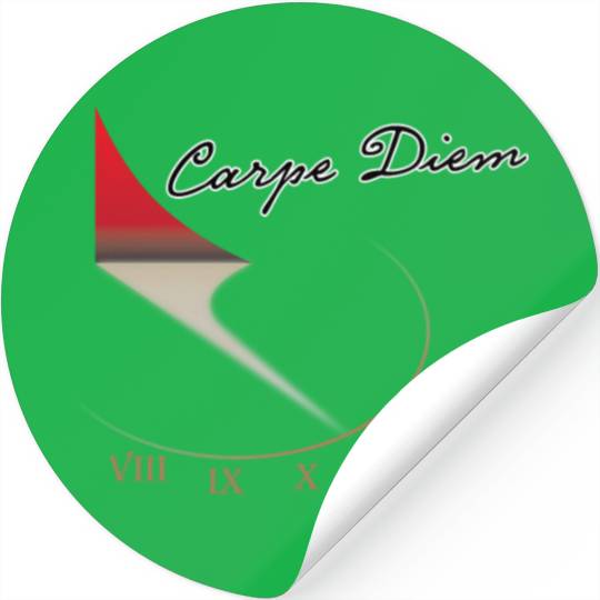 Carpe Diem. Time is Running Out Stickers