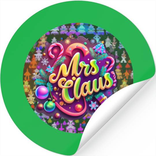 Mrs Claus Stickers