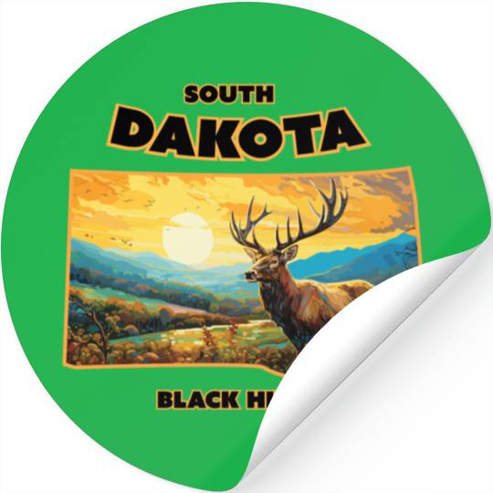 South Dakota - Elk Stickers