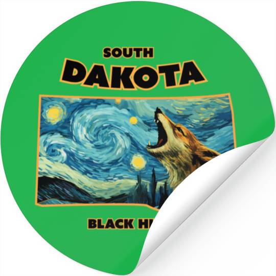 South Dakota - Coyote Stickers