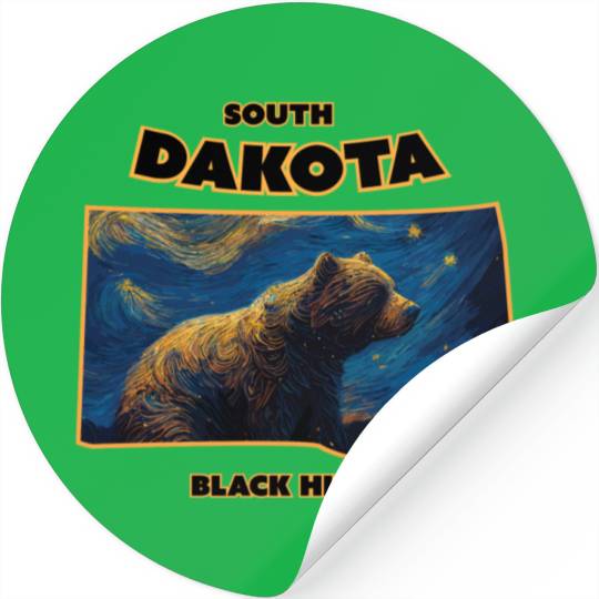 South Dakota - Bear Stickers