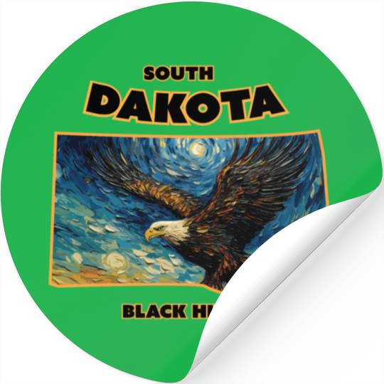 South Dakota - Eagle Stickers