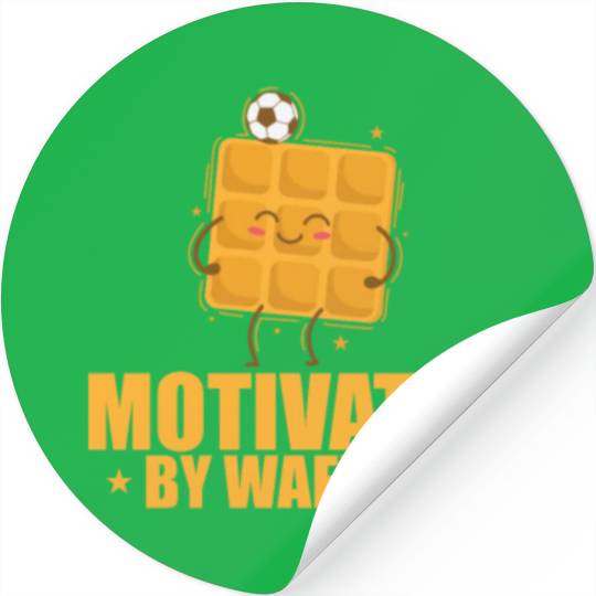 Motivated by Waffles Dough Pastry Snack Stickers