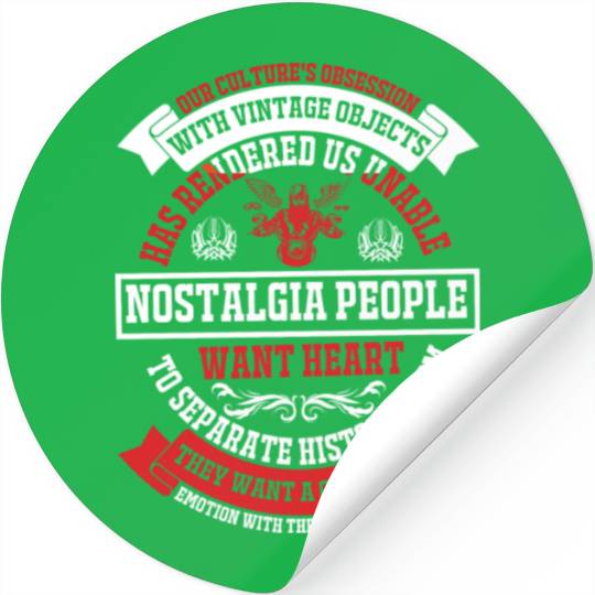 Nostalgia People Wants Hearts Stickers