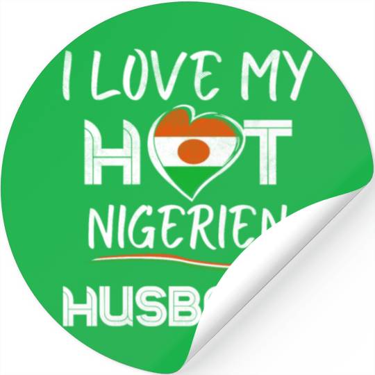 Nigerien Husband Proud Wife Stickers