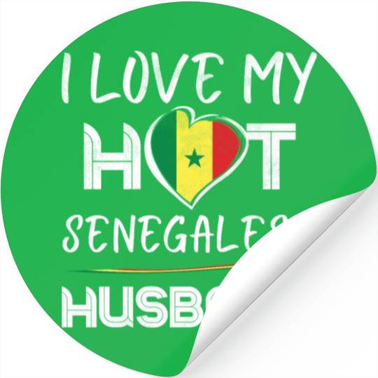 Senegalese Husband. Proud Wife Stickers