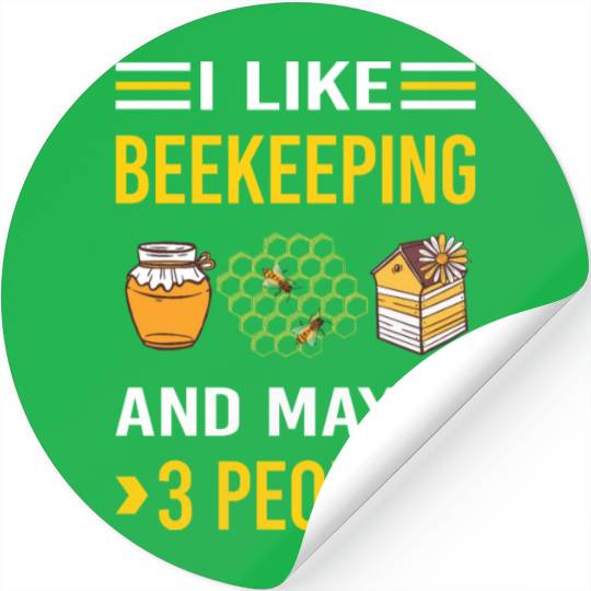 3 People Beekeeping Beekeeper Apiculture Stickers