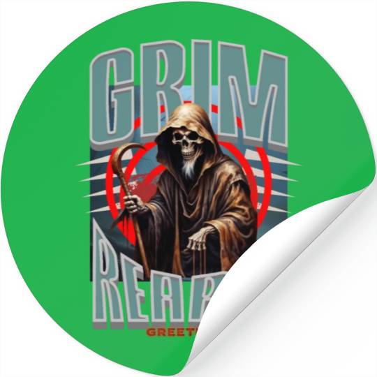 Grim Reaper Greetings Stickers