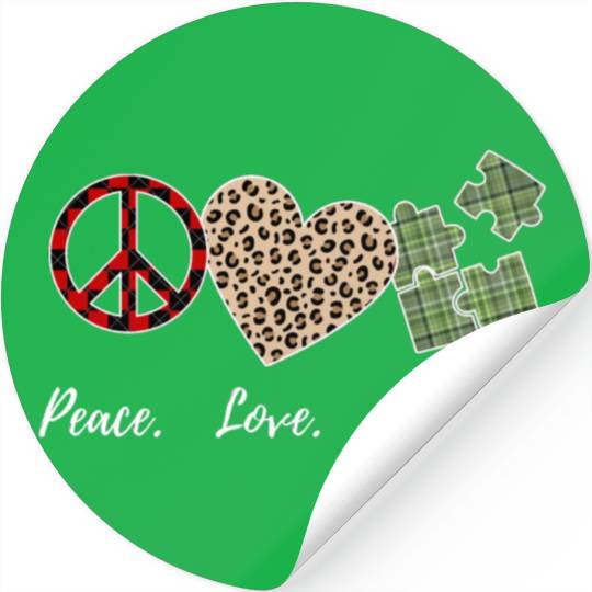 Peace, Love, Solution Stickers