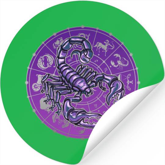 Scorpio Zodiac star sign horoscope Astrology Stickers