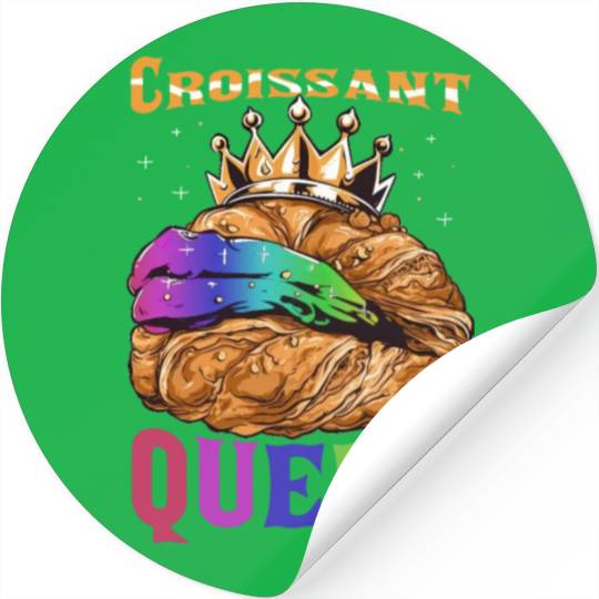 Croissant Queer French Pastry Funny LGBTQ Stickers