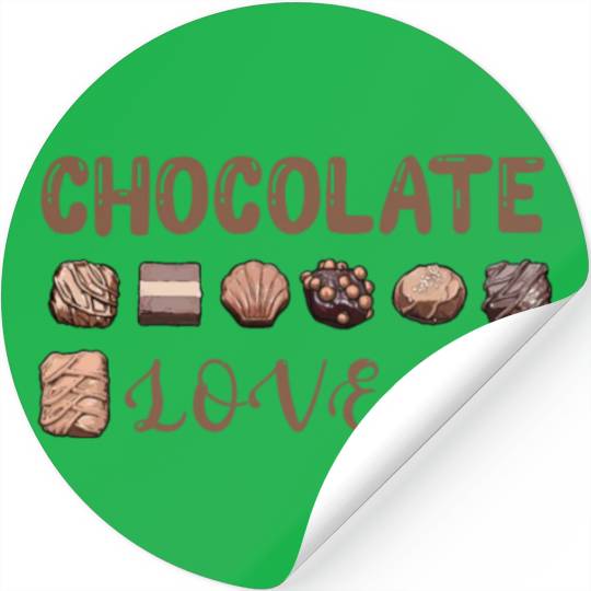 chocolate lover Stickers