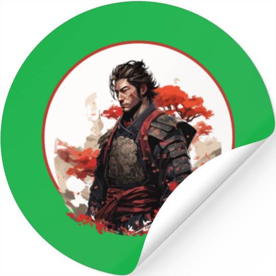 Brave Samurai Stickers