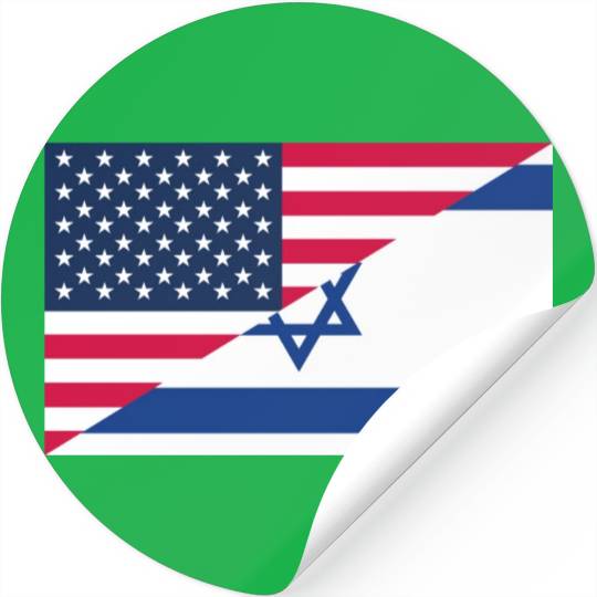 Israel USA flag flags Stickers