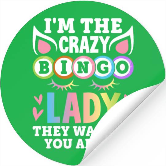 Bingo Card Game Stickers
