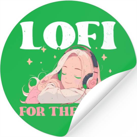 Lofi Music Lover Low Fidelity Japanese Aesthetic Stickers