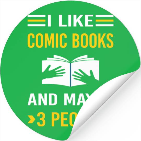 3 People Comic Books Comics Stickers