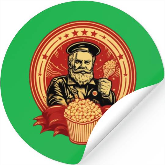 Popcorn Communist Propaganda #1 Stickers