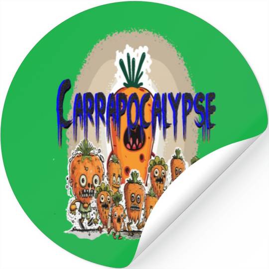 Carrapocalypse - The Carrot Zombie Take Over Stickers