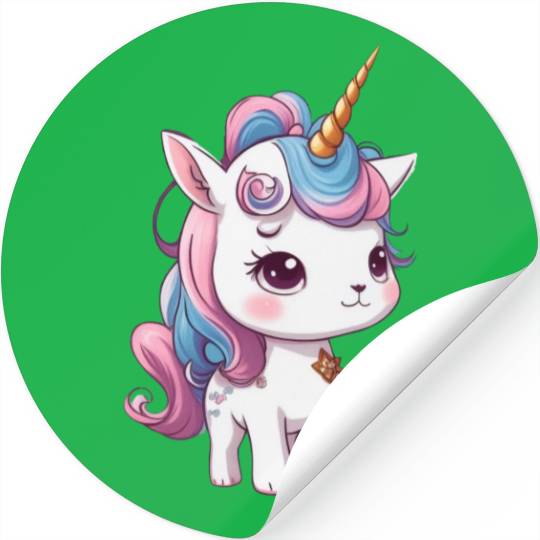 Rainbow unicorn 3 Stickers