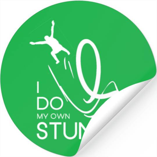 "I Do My Own Stunts" Daredevil Design Stickers