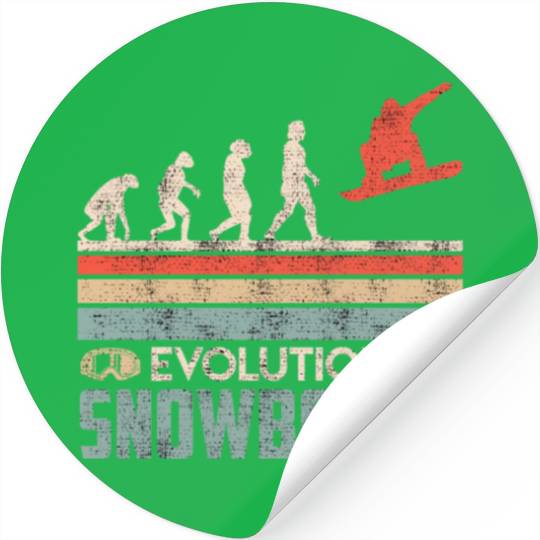 Evolution Snowboard Stickers Winter Park Snowboard