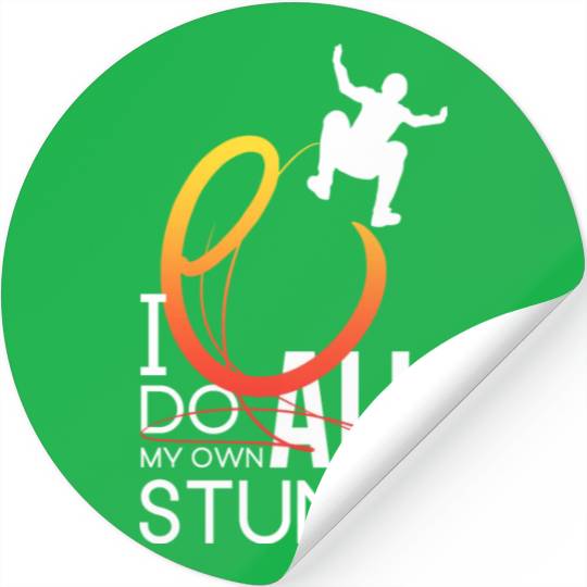 "I Do My Own Stunts" Daredevil Design Stickers