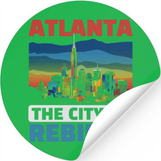Atlanta City Georgia USA America United States Stickers