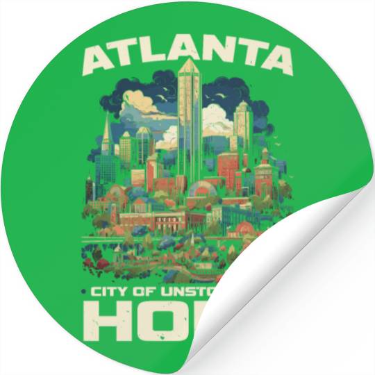 Atlanta City Georgia USA America United States Stickers