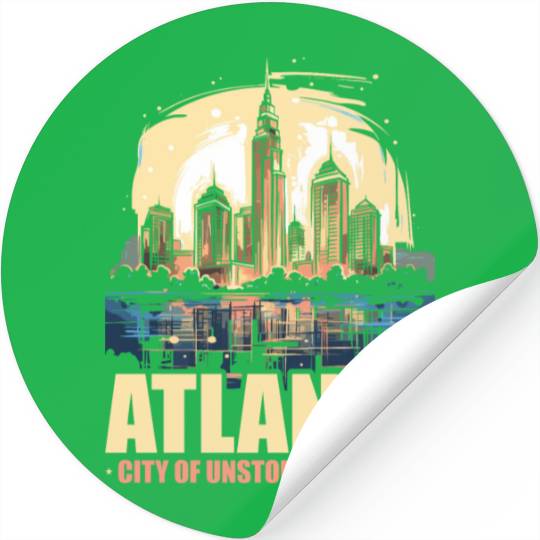 Atlanta City Georgia USA America United States Stickers