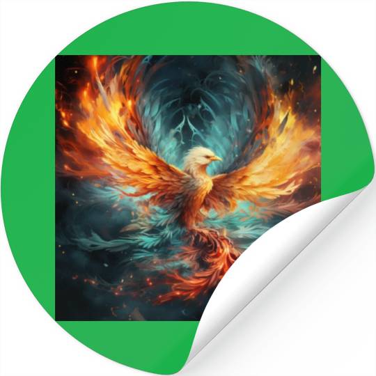 Cosmic Phoenix Stickers