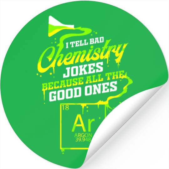 Chemistry jokes chemist funny chemistry Stickers