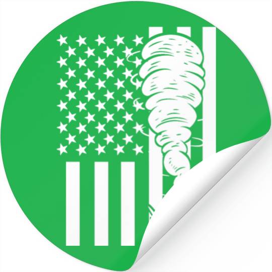 Tornado Fan Chaser TV Reporter Gift Stickers
