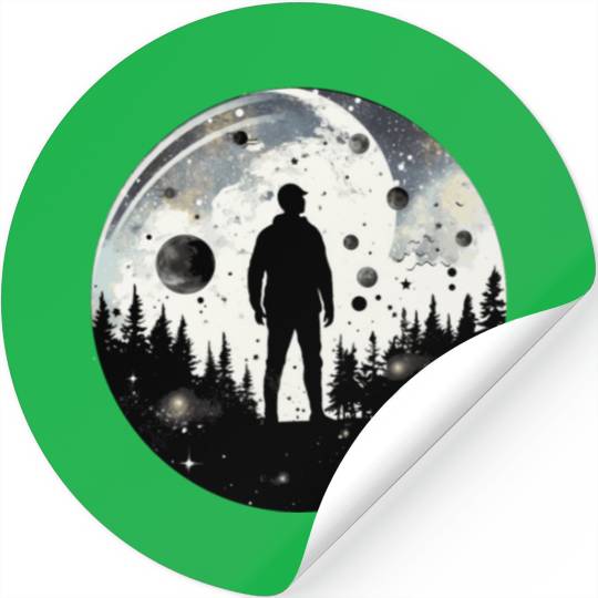 Adventure Enthusiast Nature Hiker Forest and Galax Stickers