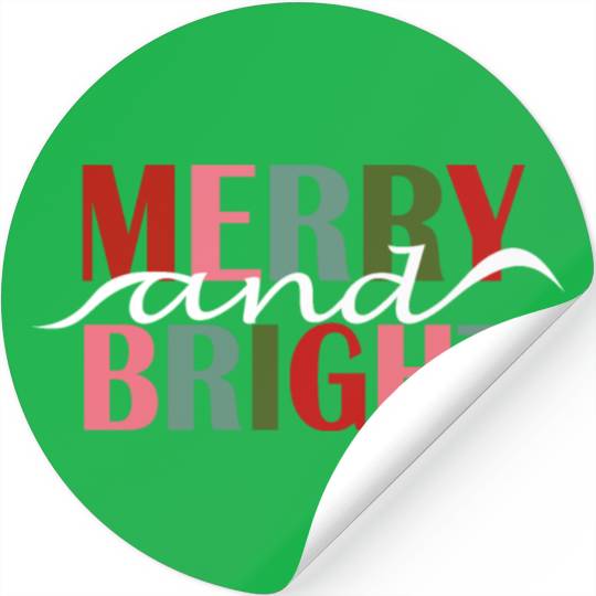 Merry and Bright Stickers