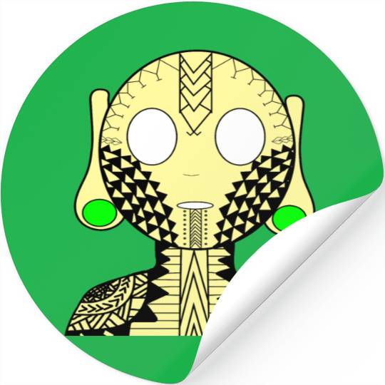 UFO Warrior Stickers