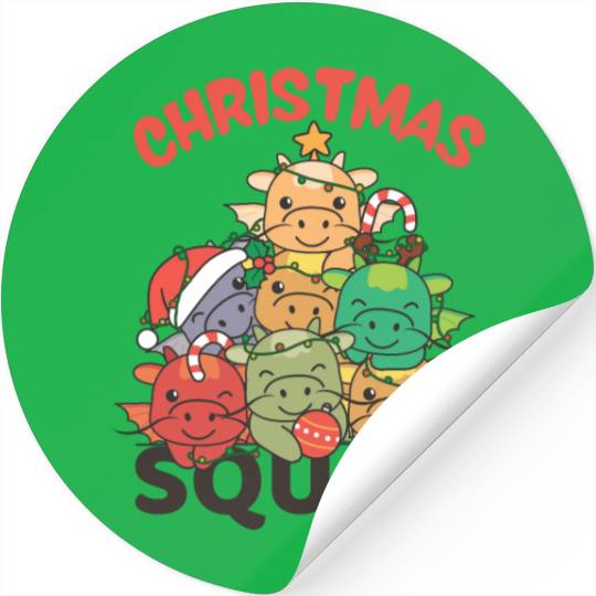 Dragon Christmas Tree Christmas Squad Dragon Stickers