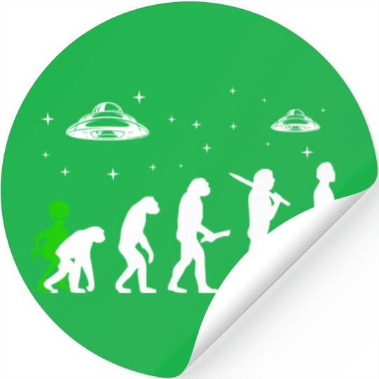 Alien, Aliens, UFO, UAP, Space Unknown Flight Stickers