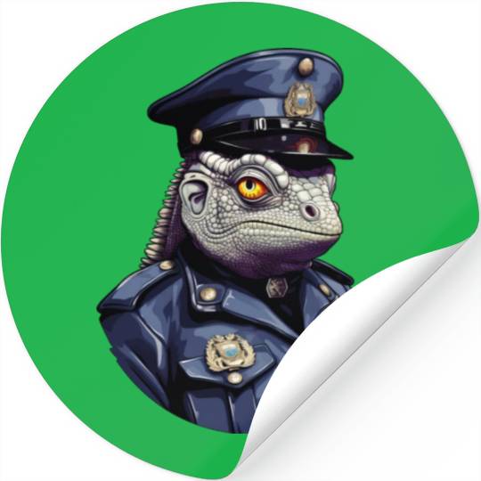 Chameleon police Stickers