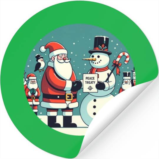 North Pole Alliance - Peace Treaty & Winter Unity Stickers