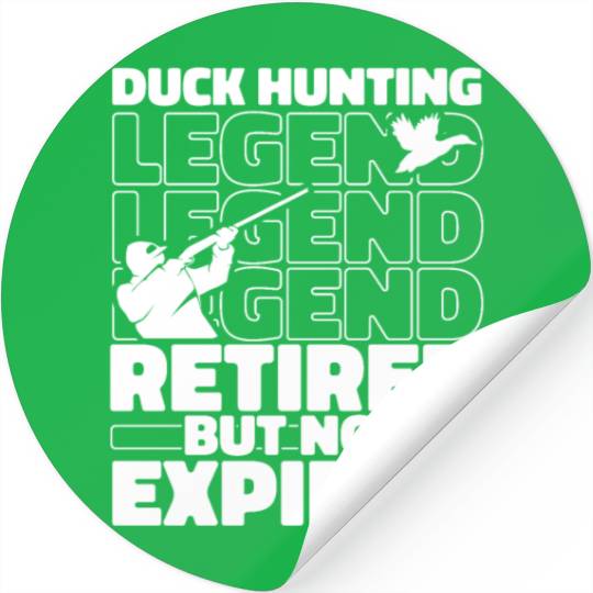 Duck Hunting Retired Stickers