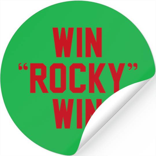 Win Rocky Win Stickers