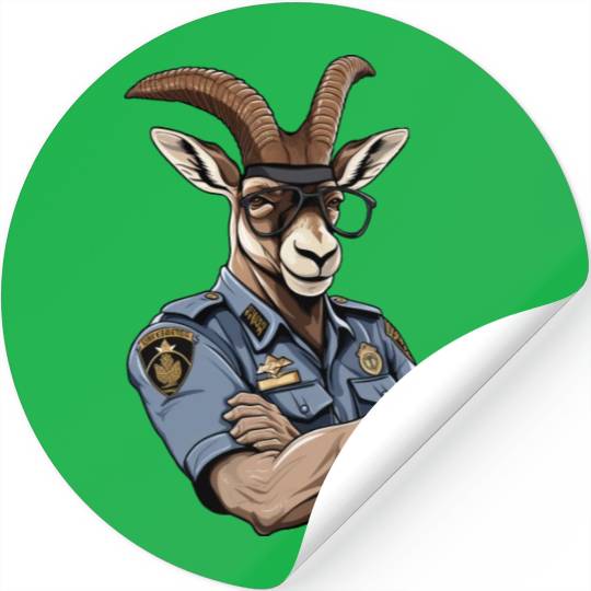 Police Capricorn Stickers