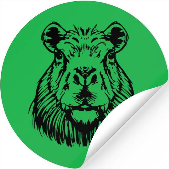 capybara head Stickers
