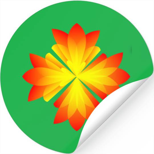 Sunset Bloom Stickers