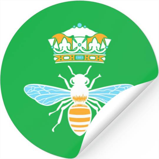Queen Bee Crown Women Hive Beekeeping Bee Women Stickers